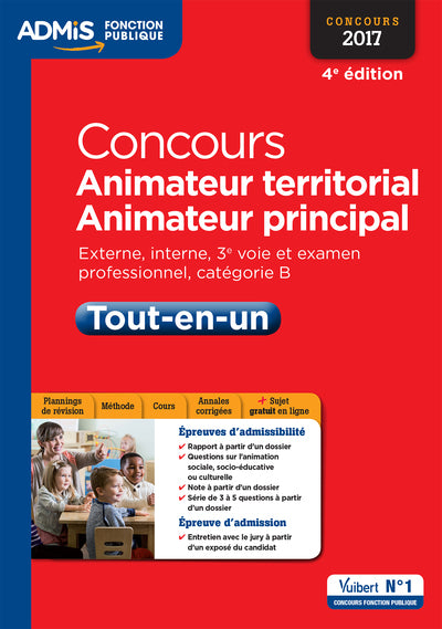 Concours Animateur territorial et Animateur principal - Catégorie B - Tout-en-un: Concours 2017