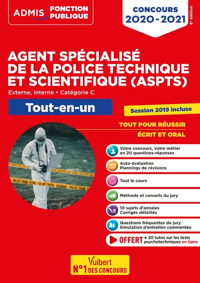 Concours Agent spécialisé de la police technique et scientifique (ASPTS) - Catégorie C - Tout-en-un