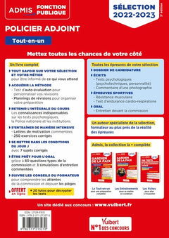 Policier adjoint - Catégorie C - Tout-en-un: Epreuves de sélection 2022-2023