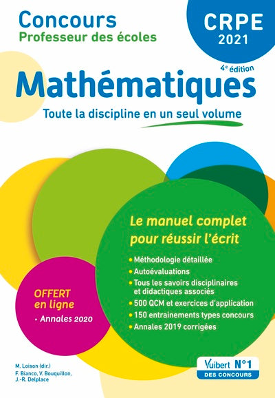 CRPE - Concours Professeur des écoles - Mathématiques