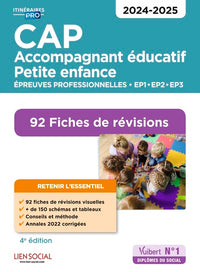 CAP Accompagnant éducatif petite enfance - Épreuves professionnelles - 2024-2025: 92 Fiches de révisions - EP1, EP2 et EP3
