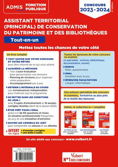 Concours Assistant territorial et Assistant principal de conservation du patrimoine et des bibliothèques - Catégorie B - Tout-en-un