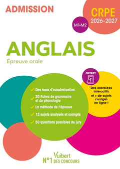 CRPE 2026-2027 - Anglais - Epreuve orale (M1 et M2)