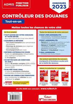 Concours Contrôleur des douanes - Catégorie B - Tout-en-un
