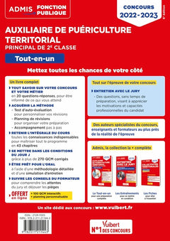 Concours Auxiliaire de puériculture territorial - Catégorie C - Tout-en-un