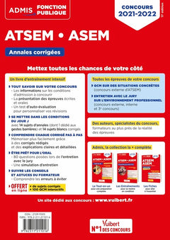Concours ATSEM et ASEM - Catégorie C - Annales corrigées