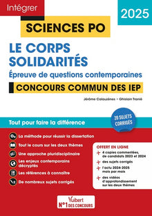 Sciences Po - Questions contemporaines - Le corps + Solidarités - Concours commun des IEP 2025