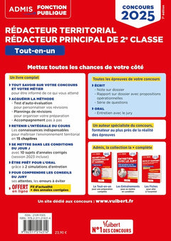 Concours Rédacteur territorial et Rédacteur principal de 2e classe - Catégorie B - Tout-en-un