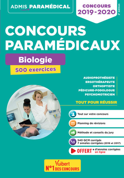 Concours paramédicaux - Biologie - 500 exercices