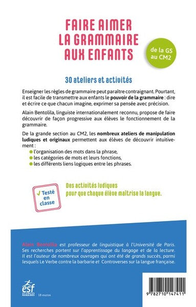 Faire aimer la grammaire aux enfants