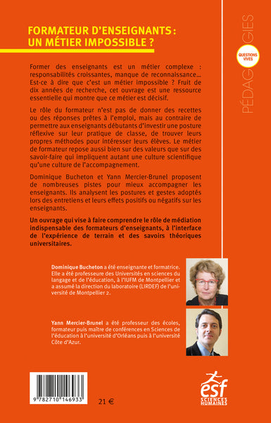 Formateur d'enseignants, un métier impossible ?