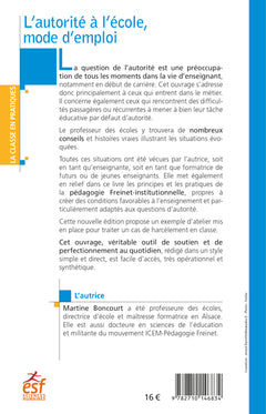 L'autorité à l'école, mode d'emploi