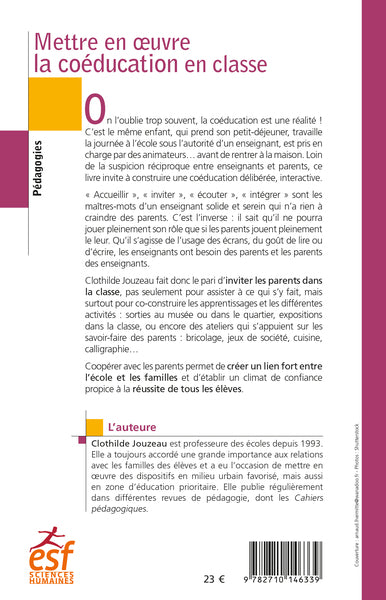 Mettre en oeuvre la coéducation en classe