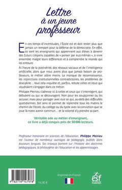 Lettre à un jeune professeur