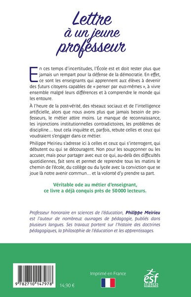 Lettre à un jeune professeur