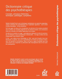 Dictionnaire critique des psychothérapies
