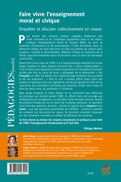Faire vivre l'enseignement moral et civique