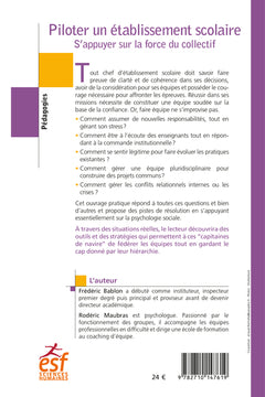 Piloter un établissement scolaire