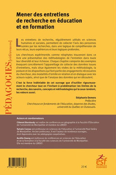 Mener des entretiens de recherche en éducation et en formation