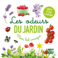 Mon bel imagier des odeurs - Les odeurs du jardin (Frise herbes) - Gratte et sens 6 parfums