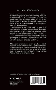 Les lions sont morts