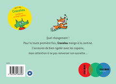 Crocolou mange à la cantine