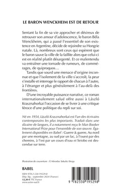 Le baron Wenckheim est de retour