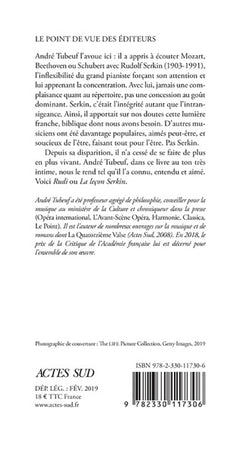Rudi. La Leçon Serkin