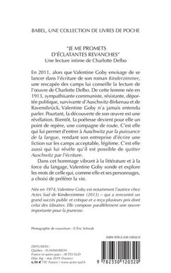 Je me promets d'éclatantes revanches