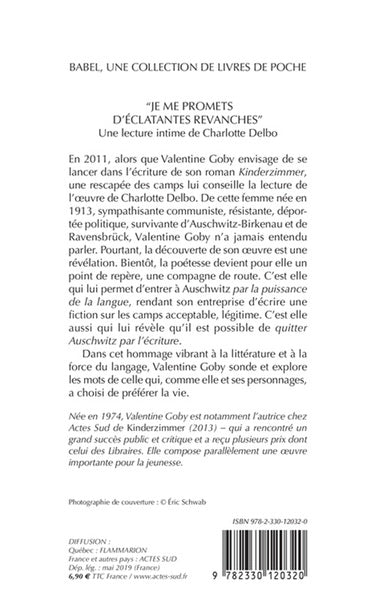 Je me promets d'éclatantes revanches