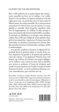 Le Registre de l'inquiétude