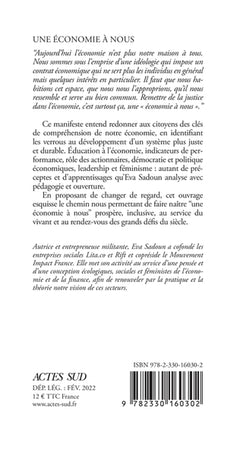 Une économie à nous