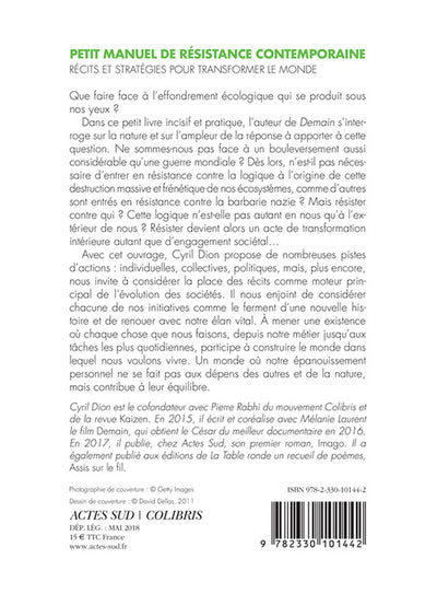 Petit manuel de résistance contemporaine