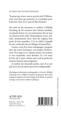 Je voudrais leur demander pardon, mais ils ne sont plus là