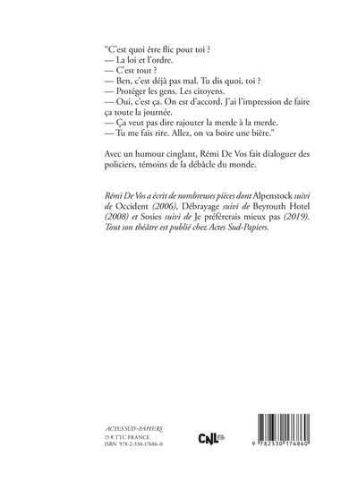 Deux flics en voiture, au vestiaire, à la plage