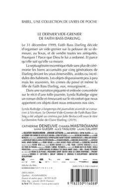 Le dernier vide-grenier de Faith Bass Darling
