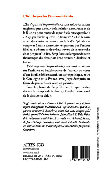 L'art de porter l'imperméable