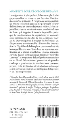 Manifeste pour l'écologie humaine