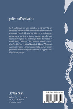Prières d'écrivains