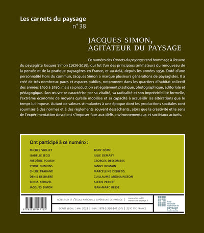 Les Carnets du paysage n° 38