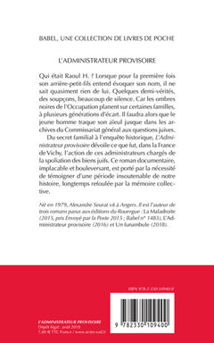 L'administrateur provisoire
