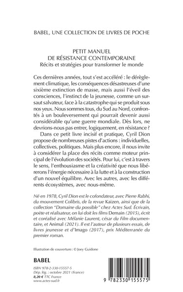 Petit manuel de résistance contemporaine