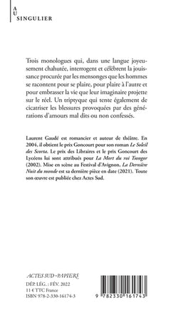 Grand menteur: Trois monologues