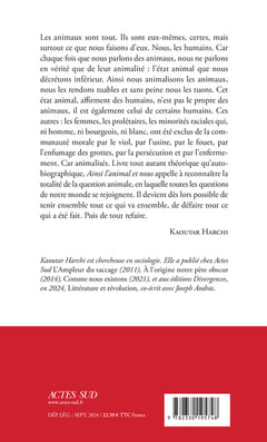 Ainsi l'animal et nous