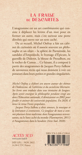 La Fraise de Descartes: Anagrammes philosophiques