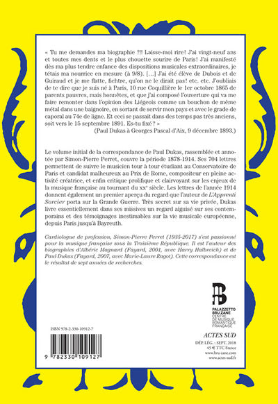 Correspondance de Paul Dukas