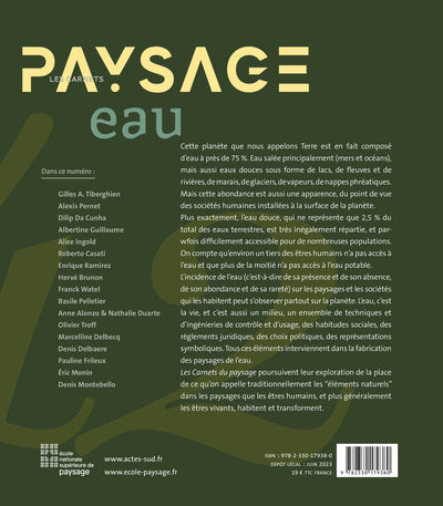 Les Carnets du paysage n° 42