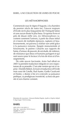 16 métamorphoses d'Ovide