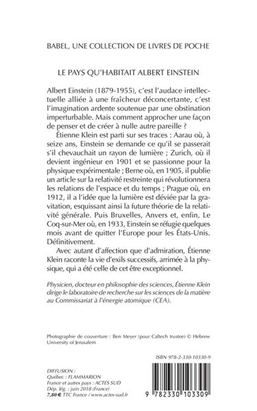 Le pays qu'habitait Albert Einstein
