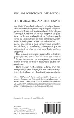 Et tu te soumettras à la loi de ton père